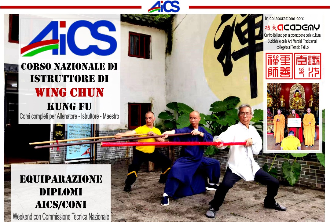 Corso FEI LOI SHAOLIN TEMPLE kung fu academy if Weng Chun Wing Chun Qigong Taijiquan White Crane affiliated to Shaolin Templeof Fei Loi - Copia